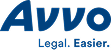 Avvo logo with tagline "Legal. Easier." - online legal services platform
