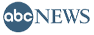 ABC News logo featuring white text on blue circular background