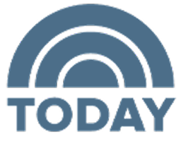 TODAY Show logo featuring three concentric semicircles in blue and white with the word TODAY below