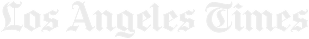 Los Angeles Times newspaper masthead logo in gray text on white background
