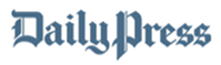 Daily Press newspaper logo in blue serif font