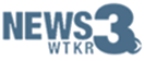 NEWS 3 WTKR logo - local television station branding in blue