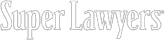 Super Lawyers logo in gray outline style text on white background